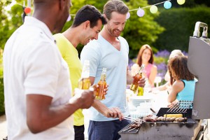 Outdoor grilling entertaining